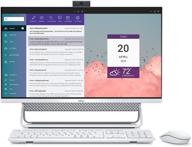 💻 dell inspiron 7700 aio desktop: 27-inch fhd infinity touchscreen, intel core i7, 12gb ram, 1tb hdd + 256gb ssd, iris xe graphics, windows 10 - silver logo