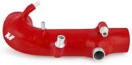 mishimoto mmhose-sub-ihrd silicone induction hose compatible with subaru wrx 2001-2007 / sti 2004-2015 red logo