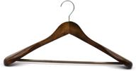 suntrade shoulder wooden hangers clothes logo