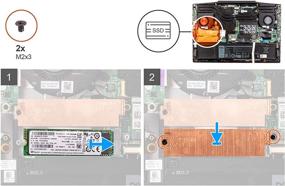 img 1 attached to 🔥 Premium Deal4GO M.2 2280 SSD Heatsink for Improved Performance on Dell G3 3500 G5 5500 G5 SE 5505 - 0YX0F3 YX0F3