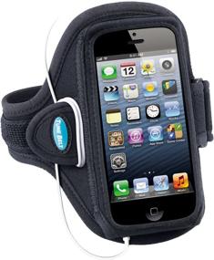 img 2 attached to 📱 Black Tune Belt Armband - iPhone SE (2016) 5 5s 5c &amp; iPod touch 5th 6th Generation - Sweat-Resistant AB87 - Ideal for Running &amp; Workouts