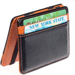 img 3 attached to CKLT Fashion Leather Minimalistic Wallet Men's Accessories for Wallets, Card Cases & Money Organizers