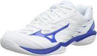 🏓 mizuno unisex table tennis reflexbluec men's athletic shoes: a durable and stylish footwear for table tennis enthusiasts логотип