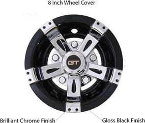 img 3 attached to GT Hubcaps Universal Covers Brilliant