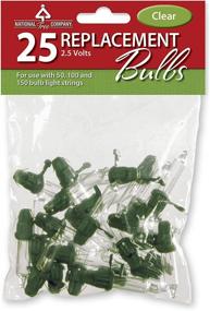 img 2 attached to 🎄 National Tree RBG-25C 25 Clear Bag with Header for 50 UL Light Sets, 2.5 Volts Replacement Christmas Bulbs, Pack of 1