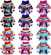 👧 top-quality falari wholesale children's knitted g004 6pack girls' accessories - shop now! logo