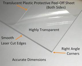 img 2 attached to Acrylic Plexiglass Plastic Transparent Display