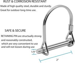 img 2 attached to 🚲 Thinvik 12.2MM Steel Hitch for Burley Trailer - Baby Bike Trailers - Replace Attachment - Kids Burley Bee Bike Trailer Hitch Coupler Attachment - Children Trailers Adapter Replacement Connector