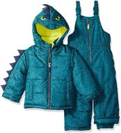 carters dinosaur little character snowsuit - boys' clothing, jackets & coats logo