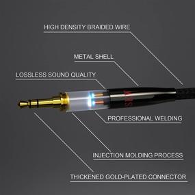 img 1 attached to 🎧 Кабель SKW Hi-Fi Sound Aux для автомобиля - аудиокабель стерео 3,5 мм - 3,5 мм с разъемом для домашнего стерео, iPhone, iPod, iPad, Echo Dot, Sony и других устройств - 3,2 фута