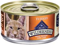 🐈 blue buffalo wilderness grain free turkey canned cat food - 24 pack of 3-ounce cans логотип