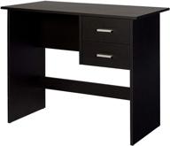 🖥️ onespace adina two-drawer writing desk in black logo