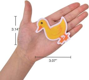 img 1 attached to 🐾 32 PCS Secopad Non Slip Bathtub Stickers with Adhesive Kids Animals Thread Design for Improved Shower and Bath Tub Safety, Includes Premium Scraper