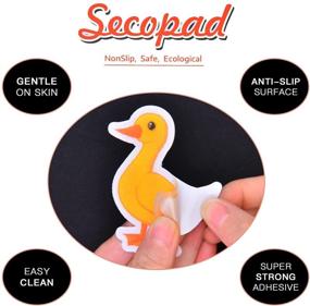 img 3 attached to 🐾 32 PCS Secopad Non Slip Bathtub Stickers with Adhesive Kids Animals Thread Design for Improved Shower and Bath Tub Safety, Includes Premium Scraper