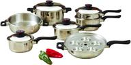 🍳 premium 7-ply steam control cookware set - highest quality t304 stainless steel logo