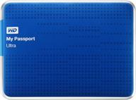 💾 жесткий диск wd my passport ultra 500 гб портативный внешний usb 3.0 (старая модель) - синий - функция автоматического резервного копирования включена логотип