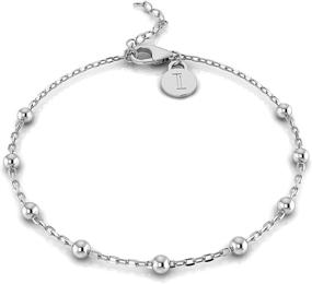 img 3 attached to 💎 Sterling Station Bracelet for Girls - TURQ TAUPE Bracelet with SEO-Optimized Jewelry