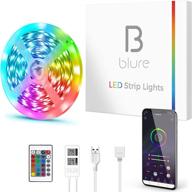 blure 16.4ft led strip lights: music sync color changing for bedroom | usb powered with app & remote control логотип