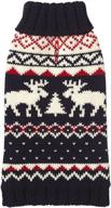 fabdog navy fairisle dog sweater логотип