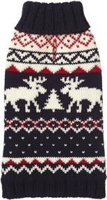 img 1 attached to Fabdog Navy Fairisle Dog Sweater