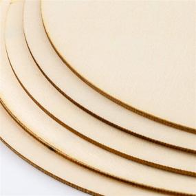 img 2 attached to 🪵 LUTER 5 Pack of 10-inch Unfinished Wooden Circles for DIY Crafts, Wooden Circle Sign - Wood Cutouts for Improved SEO