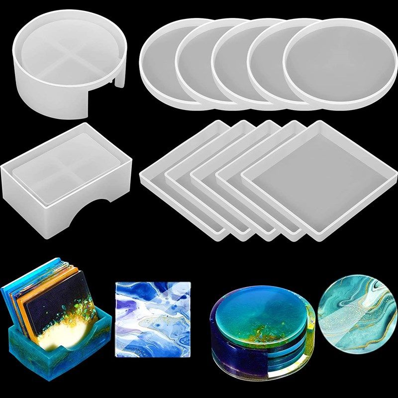coaster silicone storage rectangle casting 로고