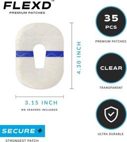 img 3 attached to 💪 Flexd G6 Adhesive Patches (35 Pcs) - Clear Transparent & Waterproof - Overpatch G6 for Durable Adhesion