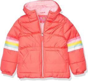 img 3 attached to Stay Warm and Stylish with the Pink Platinum Girls' Puffer Jacket