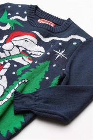 img 1 attached to Get Festive with Hybrid Apparel Christmas Sweater Skeleton Boys' Clothing and Sweaters