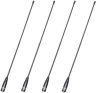 📡 high-performance walkie talkie antenna set - 15.6 inch dual band uv vhf/uhf 144/430hz antennas (sma-female) for kenwood tyt baofeng uv-5r uv-82 bf-f8hp by luiton - 4 pack logo