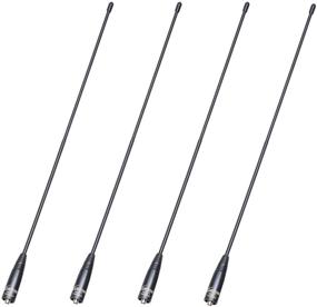 img 4 attached to 📡 High-Performance Walkie Talkie Antenna Set - 15.6 Inch Dual Band UV VHF/UHF 144/430hz Antennas (SMA-Female) for Kenwood TYT Baofeng UV-5R UV-82 BF-F8HP by Luiton - 4 Pack