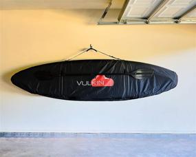 img 1 attached to 🚣 Protect and Transport Your Kayak with the VULKIN Kayak Cover and Carrier: Waterproof, Adjustable, UV-Resistant Shield for 7 ft - 12 ft Kayaks