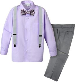 img 4 attached to Spring Notion Boys' Suspenders Set – 4 Piece Accessory Collection for a Stylish Look