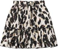 🐆 shein women's leopard drawstring ruffle clothing: flawless feminine fashion logo