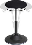 🪑 seville classics airlift 360 active balance non-slip desk stool, black - adjustable ergonomic wobble sit-stand for improved posture logo