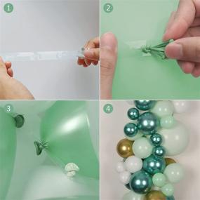 img 2 attached to NANAKKI Emerald Balloons Decorations Supplies