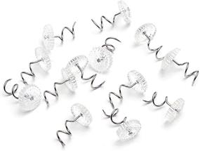 img 2 attached to 📌 50 Pcs Clear Head Twist Pins by Akstore for Upholstery, Slipcovers, and Bedskirts - Dust Ruffle Pins, Bedskirt Pins (50PCS)