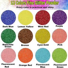 img 2 attached to 🎨 LIKEGOR 120g Extra-Fine Glitter - Versatile Craft, Makeup, Nail Art Pigment Glitter