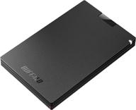 buffalo внешний ssd на 1 тб - совместим с ps4/ps5/windows/mac - usb-c/usb-a - usb 3.2 - внешний твердотельный накопитель - ssd-pg1.0u3b логотип