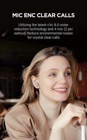 img 2 attached to Haylou W1 Earbuds QCC 3040 Flagship Chip: High-Fidelity Sound, Bluetooth 5.2, Wireless Eartips in White