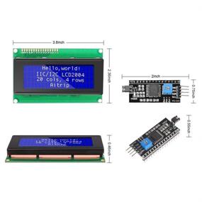 img 1 attached to 🔵 ICQUANZX 2PCS 2004 20x4 LCD Module IIC I2C Interface Adapter Blue Backlight - Arduino R3 & Raspberry MEGA2560 Compatible