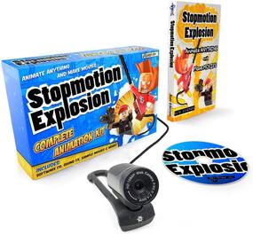 img 4 attached to 🎥 Optimize your Stop Motion Animation Experience with the Stopmotion Explosion: Complete HD Stop Motion Animation Kit, featuring Full HD 1080P Camera, Animation Software & Book for Windows & OS X