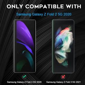 img 2 attached to 📱 Набор из 3 мягких защитных пленок для экрана для Samsung Galaxy Z Fold 2 5G (не подходит для Z Fold 3) от Orzero - высокое разрешение, без пузырей, пожизненная замена