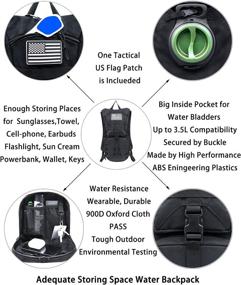 img 2 attached to 🎒 Rochetcapt Lightweight Hydration Pack Backpack - Cool & Durable, 2.5L Reservoir, Leak Proof, Safety Certified, BPA Free - Ideal for Camping, Hiking, Running, Trekking, Cycling, Climbing - Upgraded Version