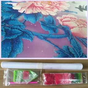 img 1 attached to KOTWDQ Butterfly Lotus Diamond Painting Kit - Full Drill 12x16inch Canvas Size - Ideal for Home Wall Decor - Adults & Kids