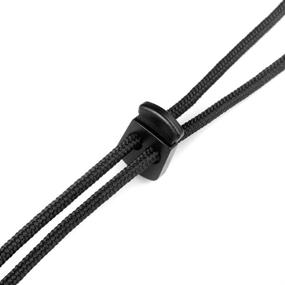 img 2 attached to DYZD Multi-Purpose Double Hole Cord Locks for Drawstrings with End Spring Stops and Toggle Stoppers, 10PCS - Ideal for Paracord Projects (Black)