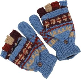 img 4 attached to 🌈 Stylish KayJayStyles Rainbow Convertible Fingerless Mittens: Unmatched Versatility and Vibrant Style!