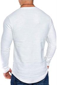 img 2 attached to Стильные мужские футболки с круглым вырезом для атлетичных модных энтузиастов.
