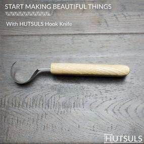 img 1 attached to 🔪 Hutsuls Razor Sharp Wood Carving Hook Knife Tool - Right-Handed Spoon Carving Knife for Beginners. Perfect Gift Box for Kuksa Carving Hobbies. Suitable for Men, Women, Adults, and Kids.