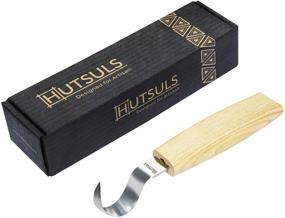 img 4 attached to 🔪 Hutsuls Razor Sharp Wood Carving Hook Knife Tool - Right-Handed Spoon Carving Knife for Beginners. Perfect Gift Box for Kuksa Carving Hobbies. Suitable for Men, Women, Adults, and Kids.